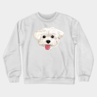 Maru the Maltese (face only) Crewneck Sweatshirt